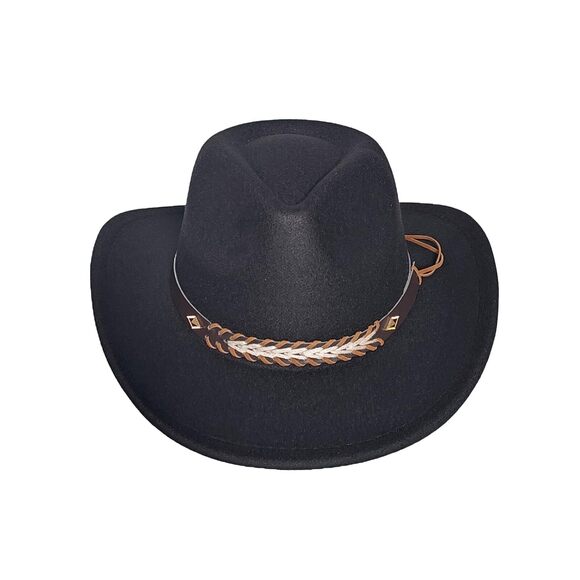 5962 Western Cowboy Hat For Men Women, Vintage Wide Brim Cowgirl main image 6
